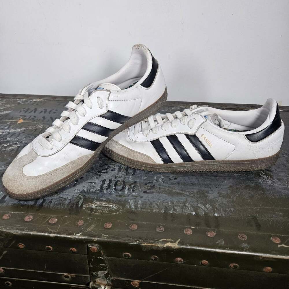 Adidas Samba OG White Black Gum Sole Sneakers